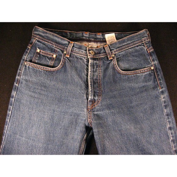 Lucky Brand Dungarees Jeans Sz 10/30 Distressed Button Fly Easy Riders Stright - Picture 4 of 12